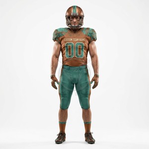 Uniformes de football en mesh extensible personnalisés avec coupe athlétique pour les équipes universitaires, compatibles avec les protège-épaules - Product Image 1