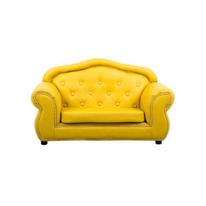 Canapé enfant en cuir PU, pieds en bois réglables, inclinable, ergonomique, design écologique et sûr, pour la maison, la chambre, l'école, enfants de 2 ans et plus - Product Image 1