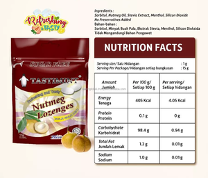 HALAL Sugar-Free Candy with Refreshing Tasty Nutmeg Candy Tastimint Sugar Free Lozenges (Zip Locked Pack) Malaysia Made - Product Image 3