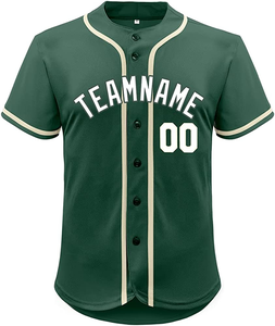 Professional Navy Blue Baseball Jersey With Yellow Trim Button Up Team Apparel Men Youth Match Day Shirt - Product Image 4