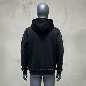 Sudadera con Capucha Personalizada 100% Algodón, Invierno, Secado Rápido, Lavado a la Piedra, con Pedrería y Estampado de Llamas, Impresión Digital - Product Image 2