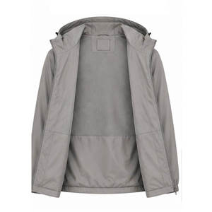 Custom <b>Mens</b> Hooded Windbreaker <b>Jacket</b> Waterproof <b>Lightweight</b> Breathable Outdoor <b>Rain</b> <b>Jacket</b> OEM Logo Winter Outerwear - Product Image 3