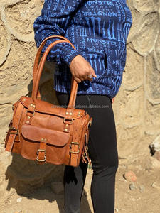 Bolso de Mano de Cuero de Cabra, Bolso Bandolera Elegante de Cuero de 11 Pulgadas - Product Image 5