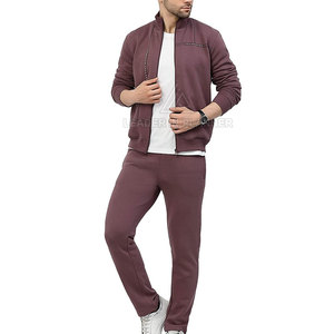 ชุดวอร์มแฟชั่นทรงสลิมฟิตผ้าฟลีซขายดี ชุดออกกำลังกายสวมใส่สบายพร้อมซิป - Product Image 3