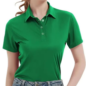 เสื้อโปโลสไตล์ Old Money แบบติดกระดุมหลากสี เสื้อทำงานปกคอปกสีพื้นเรียบง่ายสำหรับผู้ชายและผู้หญิง - Product Image 1