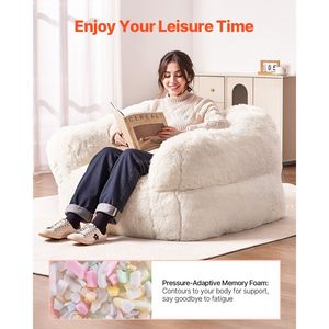 Poltrona Sacco per Adulti, Morbida e Soffice con Imbottitura in Schiuma ad Alta Densità, Pouf per Adulti con Braccioli - Product Image 3