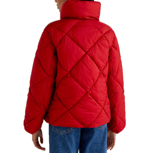 Chaqueta Acolchada con Capucha para Mujer, Abrigo de Invierno Cálido y Acolchado, Cierre Completo, Ligero, Suave, Informal, para Exteriores, OEM, ODM, Personalizado - Product Image 4