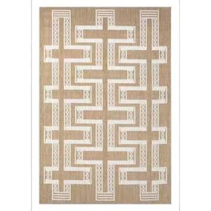 Tapis tissé en coton moderne Tissage plat aux tons neutres Impressions géométriques Fourniture en vrac pour les intérieurs urbains New Age Ensembles de tapis - Product Image 1