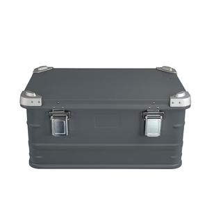 Rectangular Metal Storage <b>Box</b> Waterproof Hinged Lid Industrial Design <b>Tools</b> Organizer for trip cargo case - Product Image 1