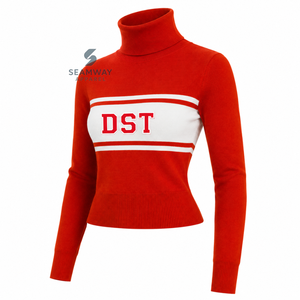 Delta |   Sigma |   Pull à col roulé pour femme Theta Sorority, tricoté, col montant, décontracté, style polo - Product Image 2