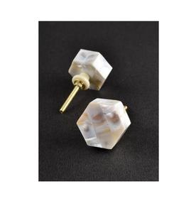 Pomos de puerta de mármol de estilo natural para gabinetes de cocina, armarios, cajones, muebles, herrajes decorativos rústicos - Product Image 1