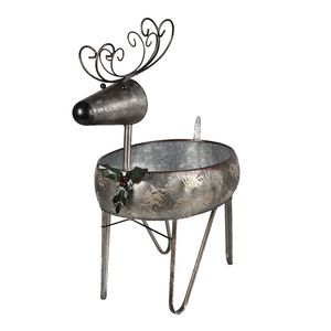 Rustic Reindeer Ornament Aluminum & Wood Handmade Farmhouse Christmas Tabletop Decor-Festive <b>Gift</b> for Housewarming & Home Office - Product Image 4