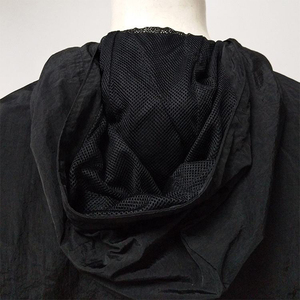 Nouvelle veste coupe-vent streetwear à col montant, personnalisable avec logo, pour homme, noire, à demi-zip, pour l'extérieur - Product Image 4
