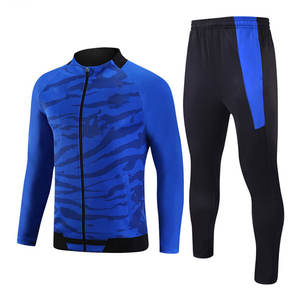 Ensemble de survêtement de basketball, veste à manches longues et pantalon, tissu durable, idéal pour l'entraînement, la course à pied et les sports d'équipe - Product Image 1