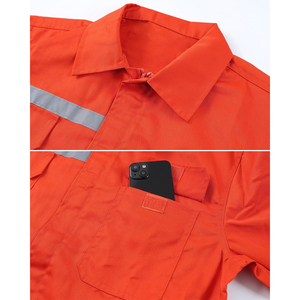 Overoles DE SEGURIDAD reflectantes de alta visibilidad Trajes de trabajo de cuerpo completo ligeros para protección industrial Logotipo personalizado disponible - Product Image 5