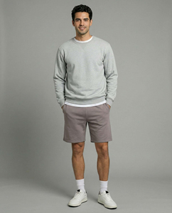 Shorts de sport décontractés vintage pour hommes 100% coton peigné de haute qualité écologiques séchage rapide respirants avec cordon de serrage - Product Image 3