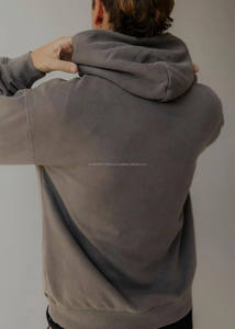 Sweat-shirt en tissu éponge brossé de haute qualité avec logo personnalisé sweat-shirt en laine polaire épaisse et confortable style basique pour hommes - Product Image 2