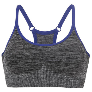 Nouveautés 2026 : Soutien-gorge de sport noir côtelé, dos nu élégant, pour gym et yoga, avec logo personnalisé, grandes tailles - Product Image 5