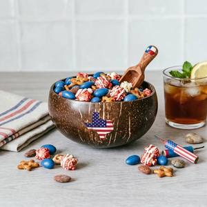 Tazón Ecológico de Cáscara de Coco Impreso en 3D, Ligero, Estilo Americano, Regalo Único para el Día de la Independencia, 4 de Julio - Product Image 5