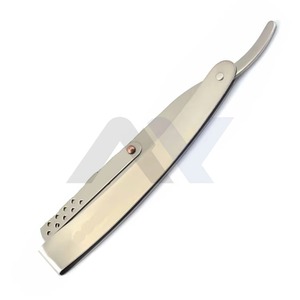 Rasoir droit professionnel pliable pour barbier, couteau de rasage manuel, outil de toilettage de salon pour une coupe de précision de la barbe - Product Image 3