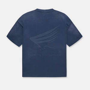 Camiseta de Alta Calidad Hecha en Pakistán, con Efecto Desgastado por el Sol, 100% Algodón, Logotipo Personalizado, Sólida, Transpirable, Ropa Casual para Venta en Línea - Product Image 2