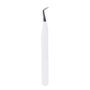 Pince à cils professionnelle en acier inoxydable de haute qualité, antistatique, design durable pour extensions de cils, logo personnalisé, marque privée - Product Image 1