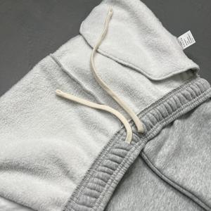 2026 Winter Cotton Fleece 400gsm extra Thick Casual Men's Trousers <b>Corded</b> Feet No Drawstring Loose Fashion Pants - Product Image 5