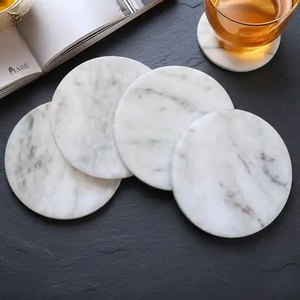 High End Eco-Friendly Luxury Marble <b>Coaster</b> Set Best Quality Top Selling Elegant Drink <b>Coasters</b> 4X4 Inches Home Kitchen <b>Table</b> - Product Image 1