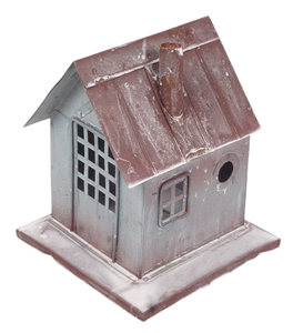 Casa para Pájaros de Lámina de Hierro Galvanizado Hecha a Mano y Personalizada, Adorno Navideño - Decoración Moderna y Ecológica para el Hogar - Product Image 6