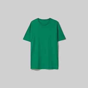 เสื้อยืดคอกลมแขนสั้นผู้ชาย ทรงปกติ สไตล์ลำลอง สีพื้น ผ้าถัก 100% ผ้าฝ้ายเจอร์ซีย์ - Product Image 4