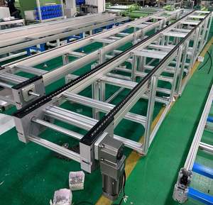 สายพานลำเลียงอัตโนมัติแบบปรับแต่งได้สองความเร็ว รองรับน้ำหนัก 2200 กก. 380 โวลต์ พร้อมพาเลทอะลูมิเนียม ความเร็ว 20 ม./นาที รับน้ำหนักได้สูงสุด - Product Image 3