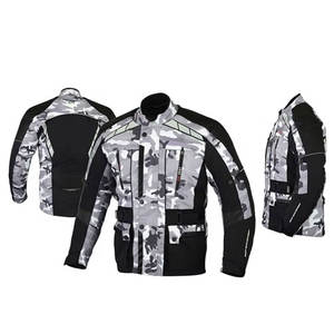 เสื้อแจ็คเก็ตทัวริ่งกันน้ำสำหรับผู้ชาย ผลิตจากผ้าคอร์ดูร่า พร้อมแผ่นป้องกัน CE สำหรับขี่มอเตอร์ไซค์ผจญภัย  พร้อมเสริมความแข็งแรงสำหรับการเดินทาง - Product Image 1