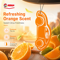 Désodorisant suspendu Getsun parfum Orange pour rétroviseur de voiture, carte aromatique éliminateur d'odeurs, accessoires de cabine de véhicule, usage quotidien