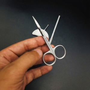<b>Moon</b> Shape Lash <b>Mirror</b> Eyelash Extension <b>Mirror</b> Customized Cuticle Scissor And <b>Mirror</b> Silver Tip And White Powder Coated Scissor - Product Image 5