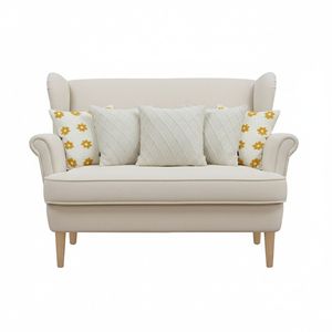 Juego de 5 Fundas de Almohada Decorativas de Punto Trenzado Crema con Diseño Retro de Margaritas y Diamantes para Cojines Decorativos y de Sofá - Product Image 1