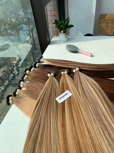 Extensiones de Cabello con Punta Plana, Producto en Oferta 2026, Color Marrón, 65 cm, Alta Calidad, Super Doble Trama, Lisas y Sedosas - Product Image 2