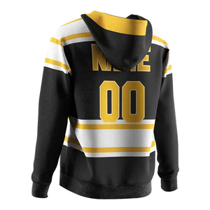 Custom Logo Latest Design Ice Hockey <b>Pullover</b> Hoodies Sublimation Embroidered Blank Hockey Hoodie - Product Image 2