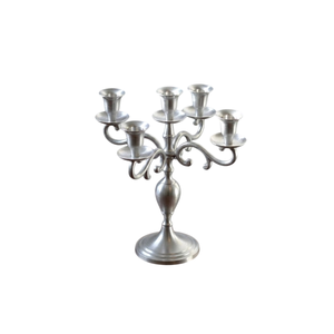 Ensemble de 2 chandeliers vintage élégants à 5 bras en aluminium pour centre de table de mariage, porte-bougie décoratif pour la maison, cadeau élégant - Product Image 3