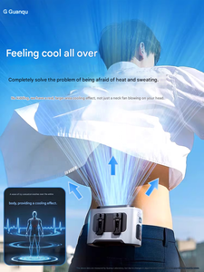 K200 Turbine-style <b>Neck</b>-Mounted Clip-On Fan Brushless Motor 14500mAh Battery 4-6 Hours Runtime High-Power Airflow for Summer - Product Image 4