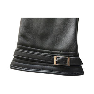 Gants en cuir uni de qualité supérieure, accessoire d'hiver haut de gamme, logo personnalisé, sport, extérieur, usage quotidien - Product Image 5