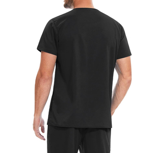 Top Seller Men Medical <b>Scrub</b> <b>Set</b> in Bulk Quantity V Neck Lightweight Breathable Knitted Hospital Uniform Customizable - Product Image 6