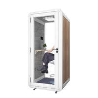 Cabine acoustique personnelle en tissu insonorisé, légère, portable, facile à installer, avec cadre en acier moderne, cloisons insonorisées mobiles