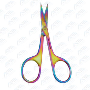 Ciseaux à cuticules à pointe aiguisée, outil de beauté pour pédicure et soins personnels, double face arc-en-ciel professionnel - Product Image 6