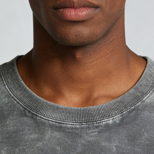 T-shirt Homme Oversize Rétro 100% Coton 220g Uni avec Logo Imprimé DTG, Effet Délavé Acide, Style Vintage Personnalisé OEM - Product Image 3