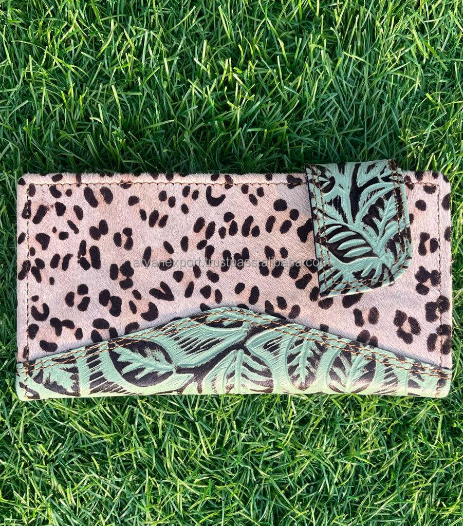 Brown With Green Embossed