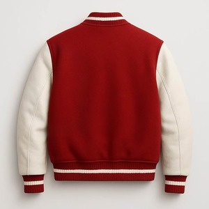 Chaquetas Varsity de Primera Calidad, Cuerpo de Lana y Mangas de Cuero Genuino, Prenda de Invierno Elegante y a la Moda para Hombre - Product Image 5