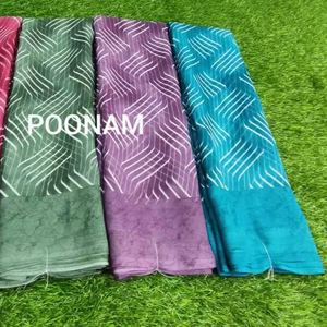 Sari de georgette de diseño con blusa, sari ligero, ropa étnica, proveedor mayorista de saris al por mayor - Product Image 6