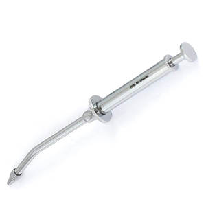 Outil chirurgical en acier inoxydable Pistolet de transport d'amalgame de haute qualité Porte-pistolet à amalgame Angle de courbe dentaire Dentisterie de base - Product Image 3