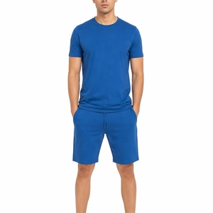 Ensemble t-shirt et short personnalisés pour homme, tenue décontractée deux pièces pour l'été, vêtements de sport confortables, tissu léger de qualité supérieure - Product Image 1