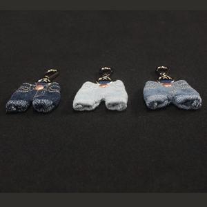 Llavero de Metal con Diseño de Jeans, Porta Llaves Pequeño Personalizado, Tela de Jeans Azul, Ecológico, Regalo Personalizado - Product Image 5